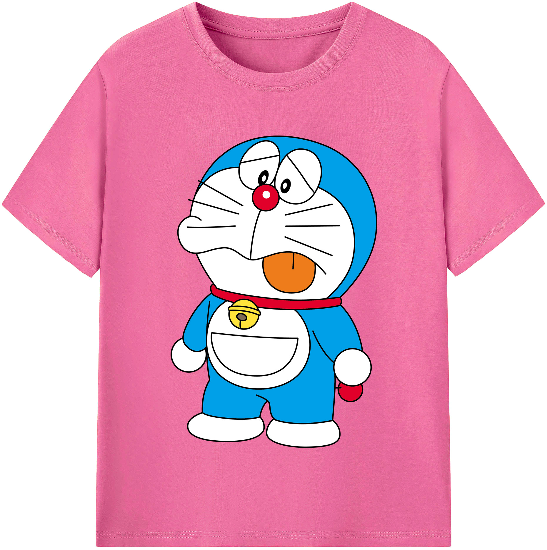 （画像用） ドラえもん Doraemon レディースカジュアルプリントTシャツ（綿100％）